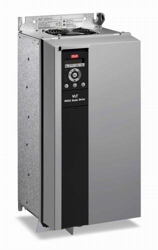 Falownik FC-101P30KT4E20H2 – moc 30 kW, prąd 61 A, napięcie 3x380-480 VAC, stopień ochrony IP20, filtr RFI-A2 (C3), obudowa bez LCP, model H6, kod produktu 131L9873.