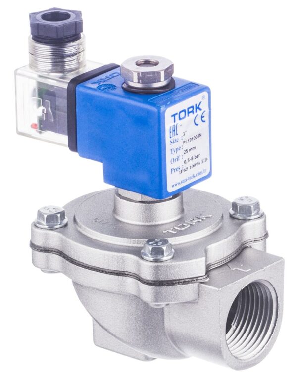 Zawór elektromagnetyczny pulsacyjny z aluminium serii PL10.