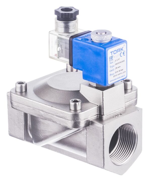 Zawory ze stali nierdzewnej AISI 316 do mediów agresywnych.