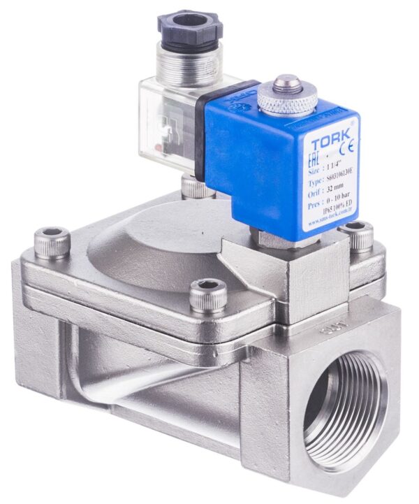 Zawory ze stali nierdzewnej AISI 316 do mediów agresywnych.